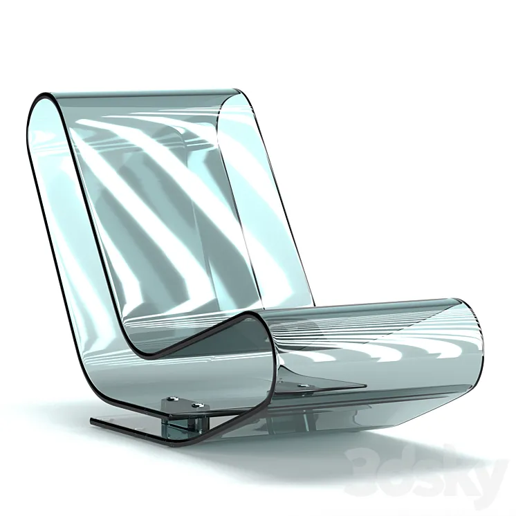 LCP chaise longue (crystal) 3DS Max