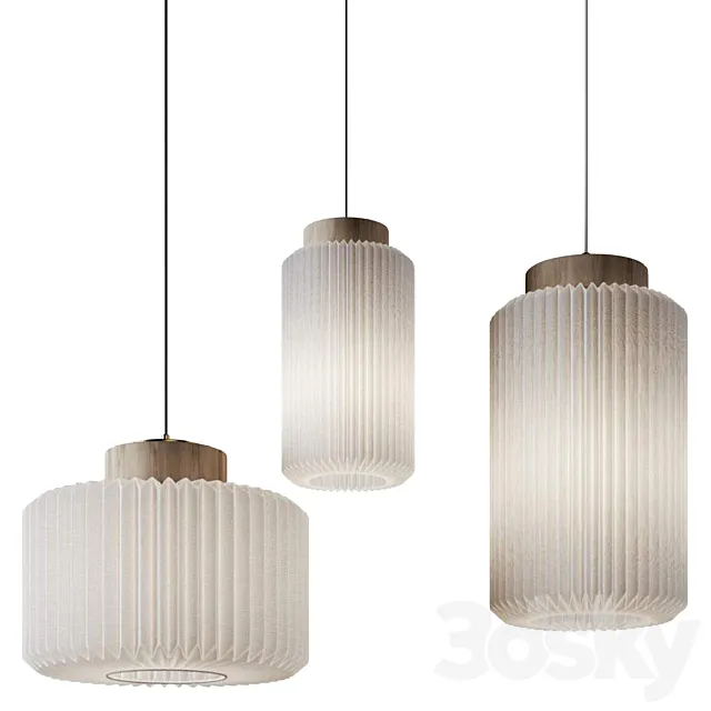 Le Klint Cylinder Pendant Lamps 3dsMax Model