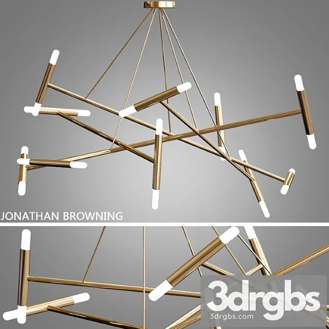 Le Pentagone Chandelier By Jonathan Browning 1 3dsmax Download