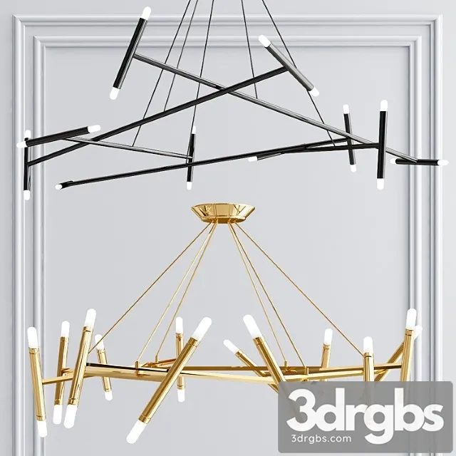 Le petite and le pentagone chandelier collection