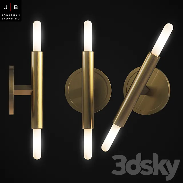 LE PETITE PENTAGONE SCONCE JONATHAN BROWNING 3DS Max Model