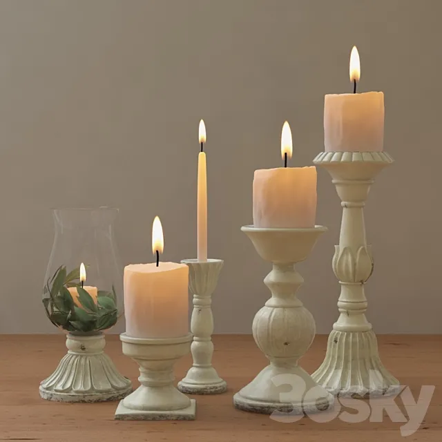 LEAH CANDLE HOLDERS 3ds Max