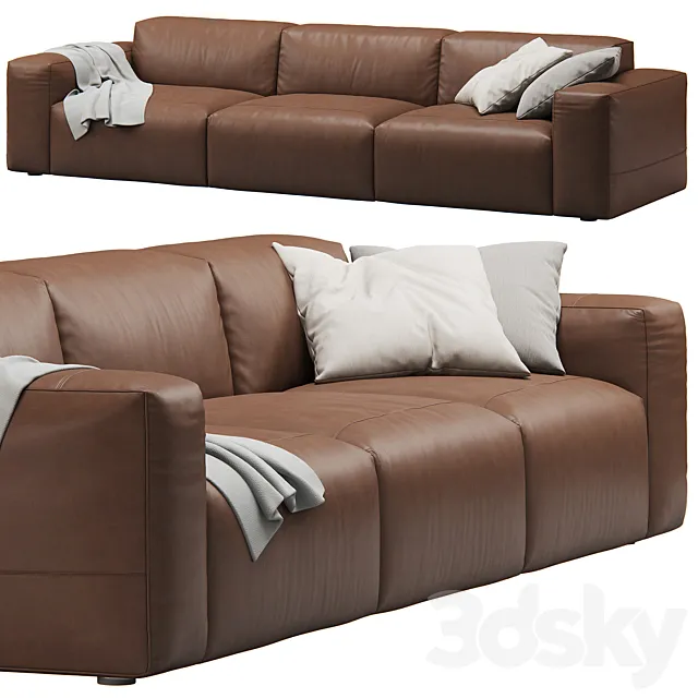 Leather 3seat Cloud Sofa by Prostoria 3DSMax File