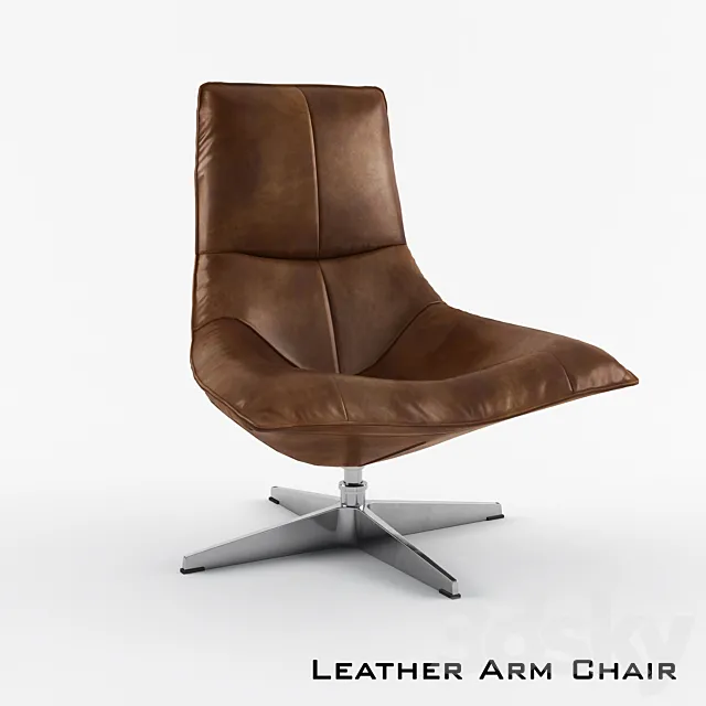 Leather Arm Chair 3DSMax File
