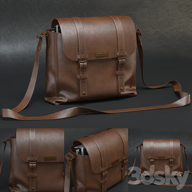 Leather bag 3DS Max