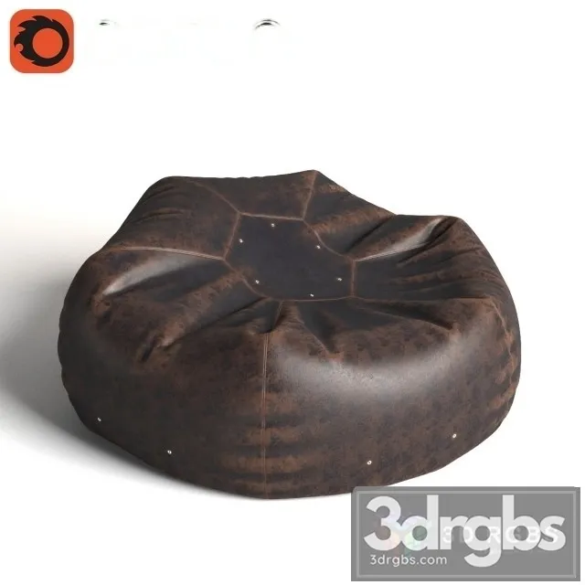 Leather Bag Pouf 3dsmax Download