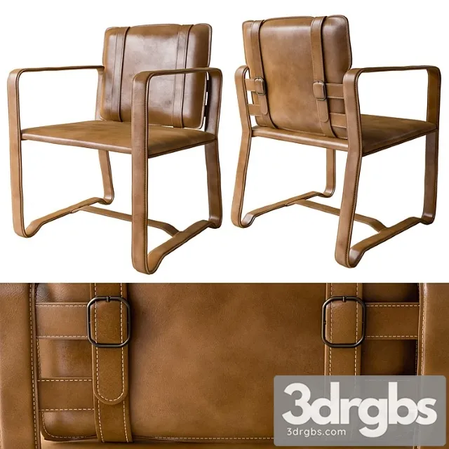 Leather belt camel chair 3dsmax Download