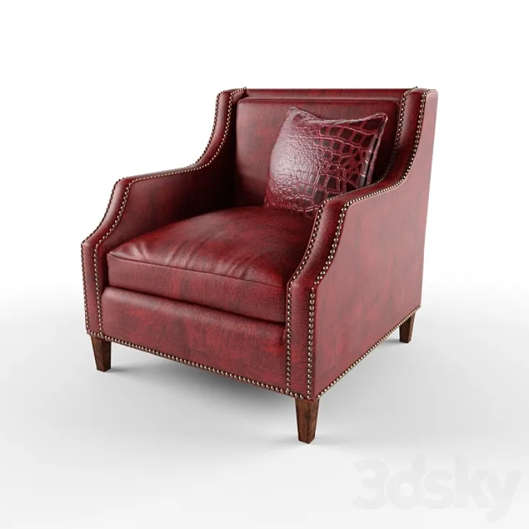 leather chair william 3DS Max