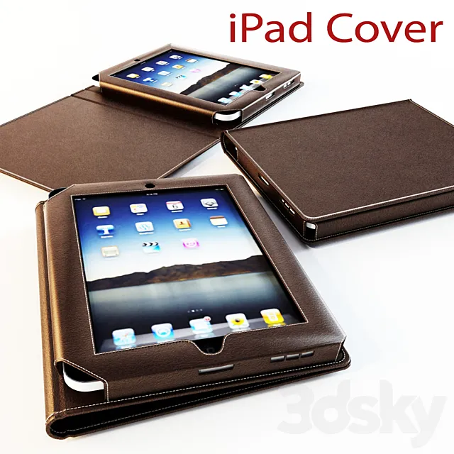 Leather cover for iPad 3DSMax File
