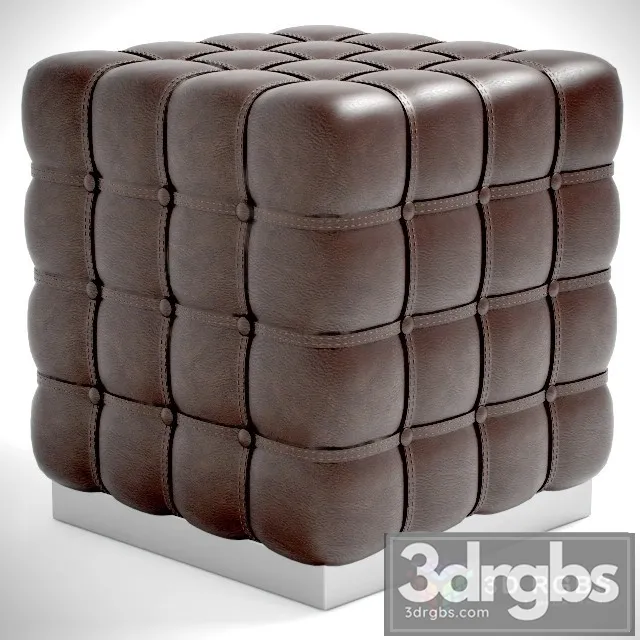 Leather Ottoman 02 3dsmax Download