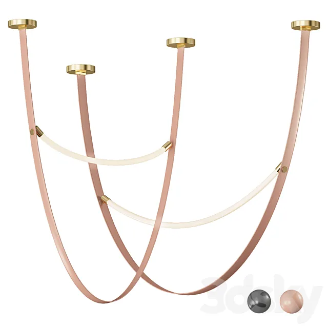 Leather Pendant Light 3ds Max