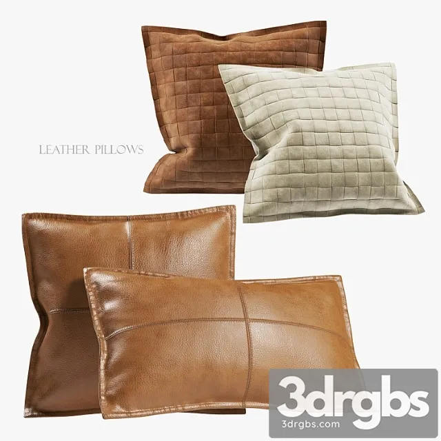 Leather pillows