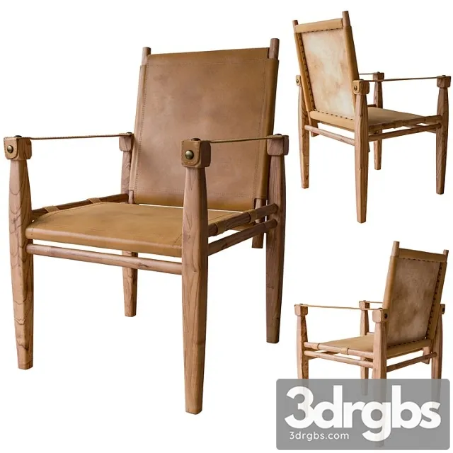Leather safari chair 3dsmax Download