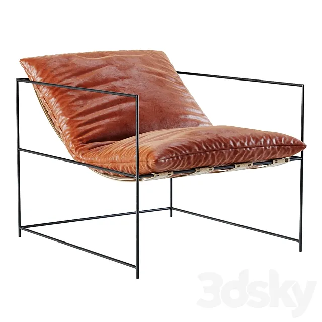 Leather Sierra Chair 3DS Max Model