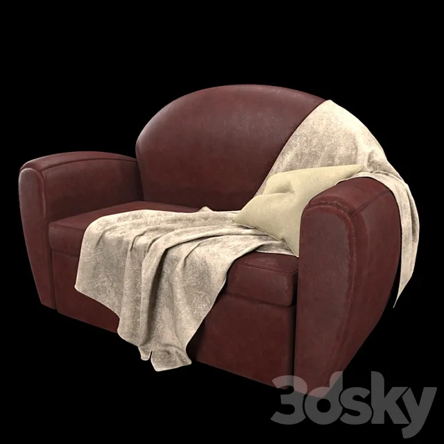 Leather Sofa 3DSMax File