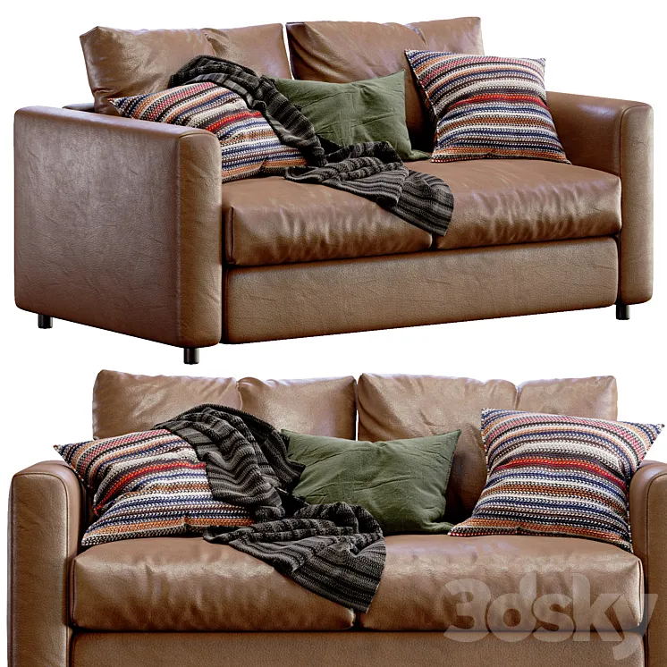 Leather sofa Ikea Vimle 3DS Max