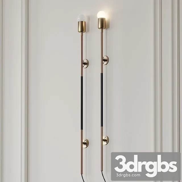 Leather Wrapped Linear Wall Sconce By Katy Skelton 3dsmax Download