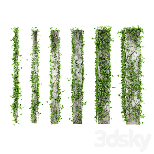 Leaves for square columns. 6 sizes 3DSMax File