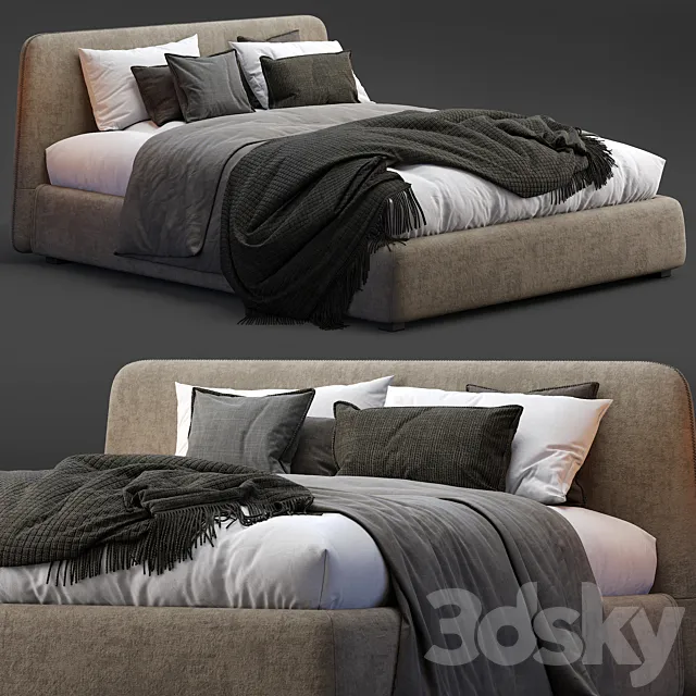 Lecomfort bed calvin 3ds Max