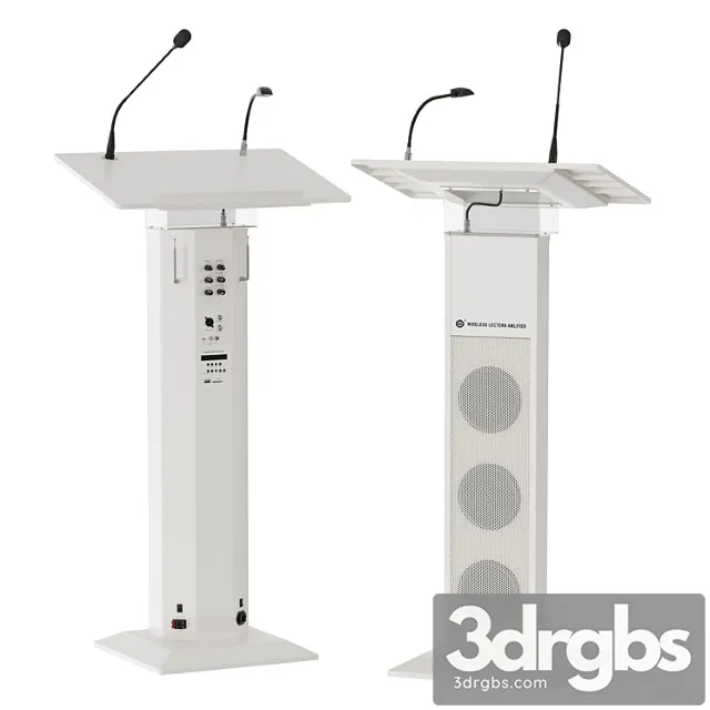 Lectern amplifier conference tribune microphone stand