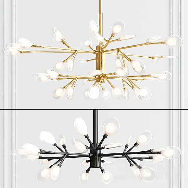 LED Acrylic Pendant Light Scandinavian Design 3ds Max