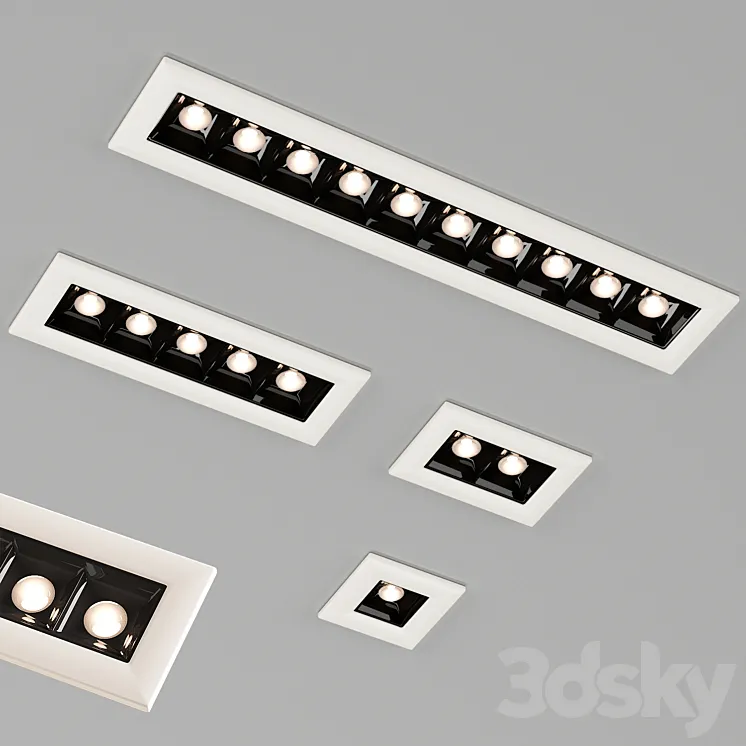 LED ceiling light Spot 002 3DS Max