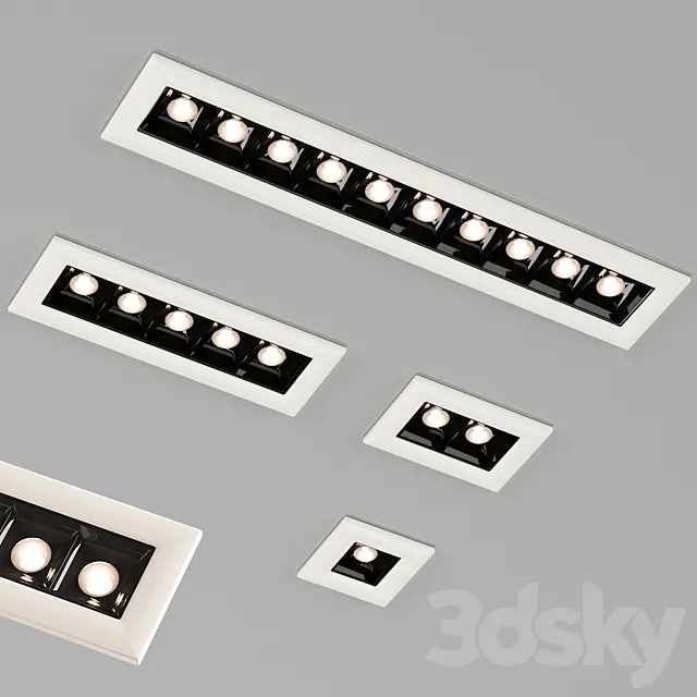 LED ceiling light Spot 002 3DSMax File