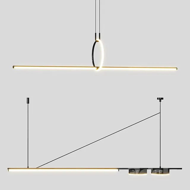 Led Chandelier 1 3dsMax Model