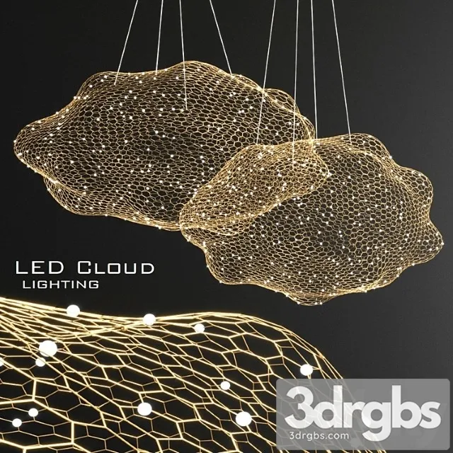 Led cloud chandelier 3dsmax Download