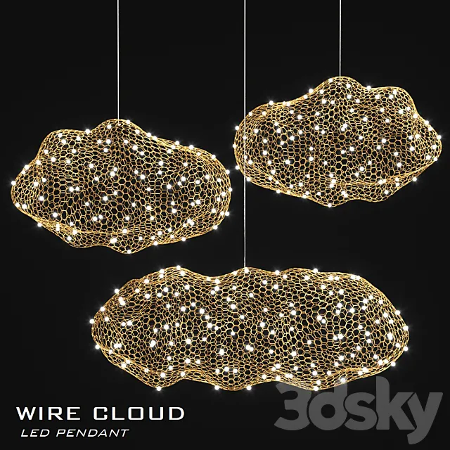 Led cloud pendant 3DS Max Model