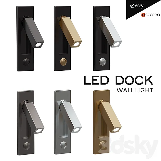 Led Dock Wall Light 3ds Max