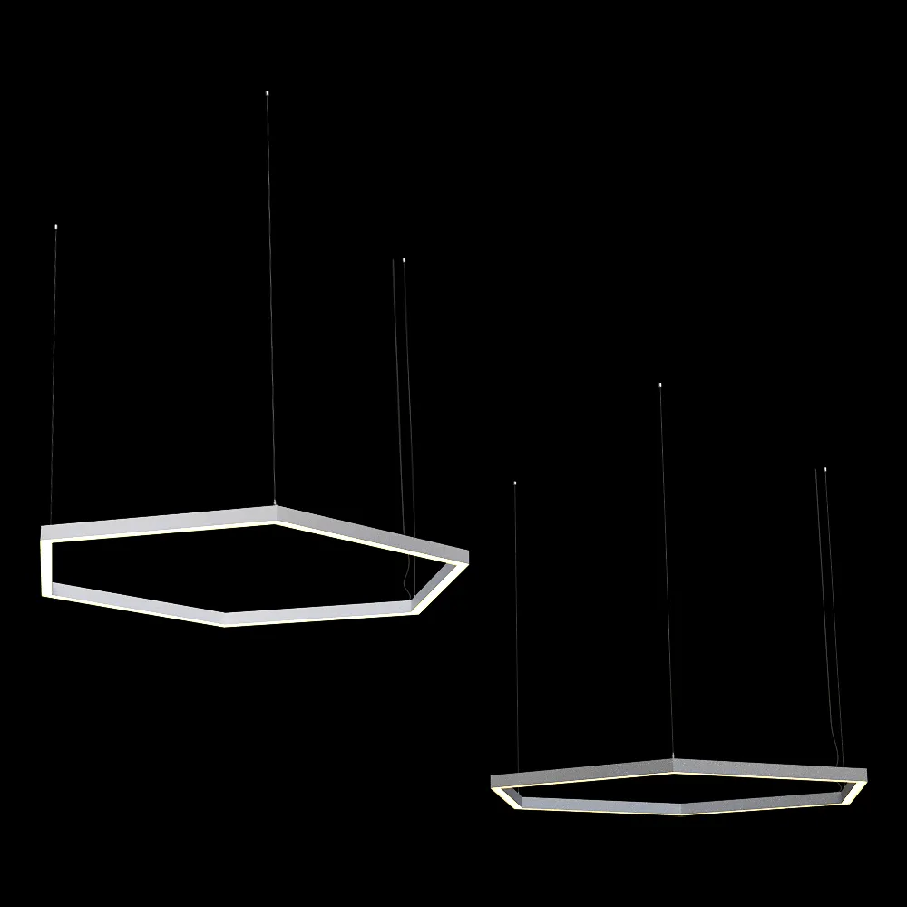 Led Holding – Pendant lamp Hexagon 50|70 3ds Max