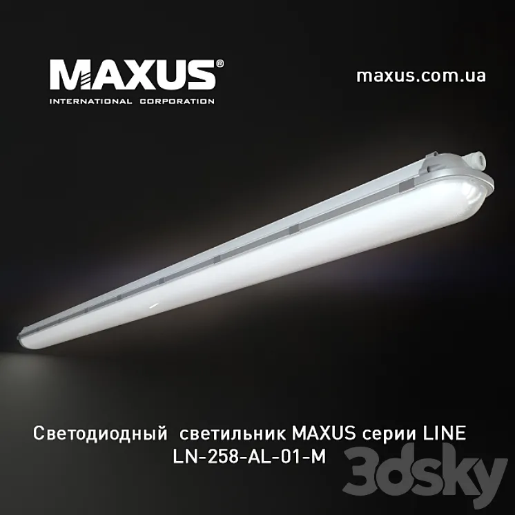 LED lamp LINE 258 AL 3DS Max