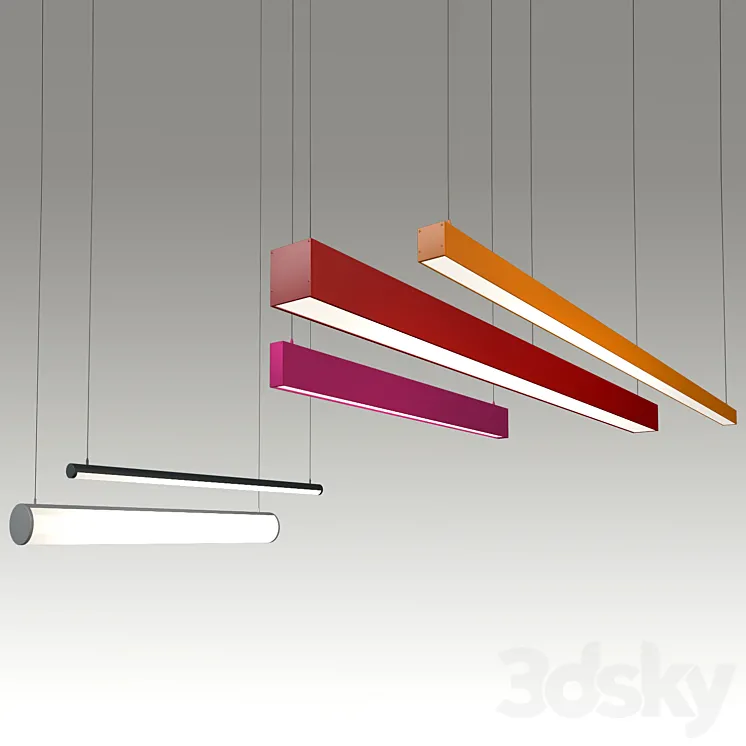 LED Lighting fixtures 3DS Max