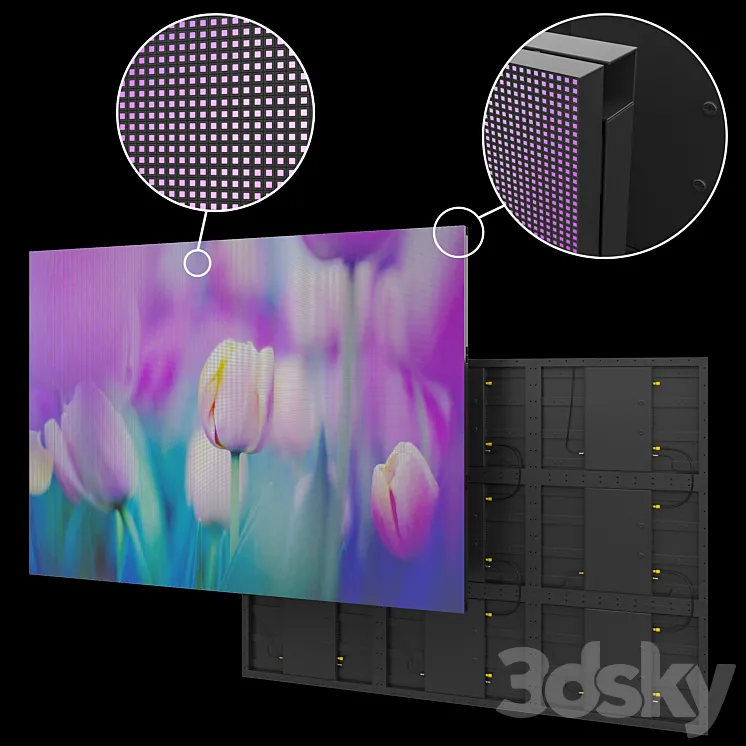 led screen 3DS Max