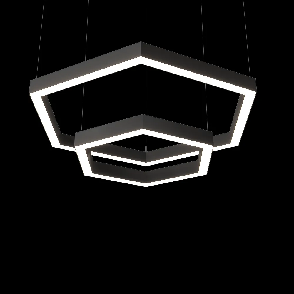 Ledalen – Pendant lamp Hexagon duo 3ds Max