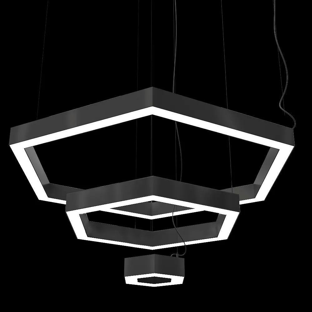 Ledalen – Pendant lamp Hexagon trio 3ds Max