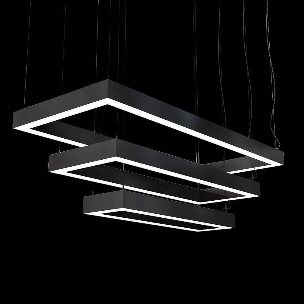 Ledalen – Pendant lamp Rettangolo trio 3ds Max