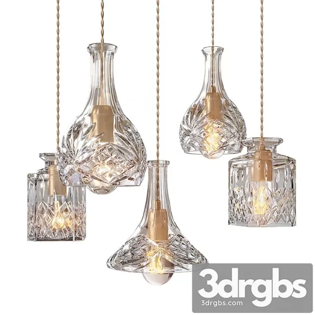 Lee broom – decanterlight chandelier 3 piece 3dsmax Download