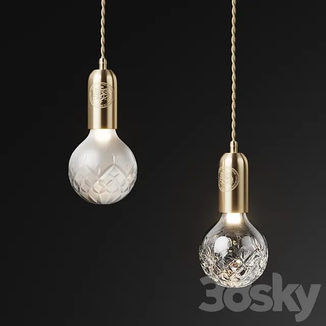 Lee Broom Frosted _ Clear Crystal Bulb & Pendant 3DSMax File