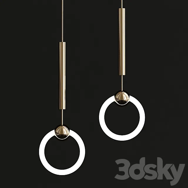 Lee Broom Ring Suspension Lamp 3DS Max Model