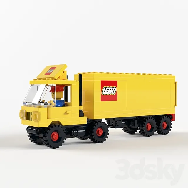 Lego 6692 Tractor Trailer 3DS Max Model