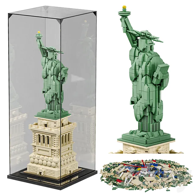 LEGO Architecture 21042 The Statue of Liberty set 3DSMax File