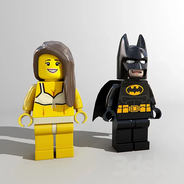 Lego Batman 3ds Max