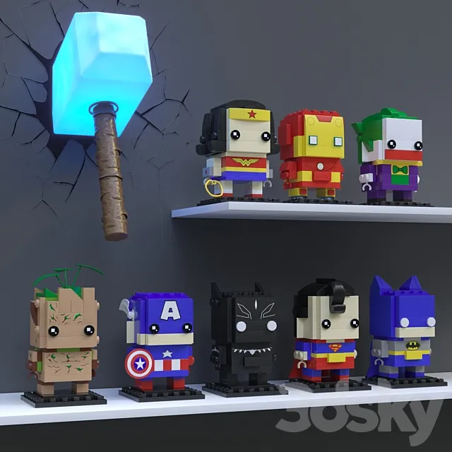 LEGO BrickHeadz 3ds Max