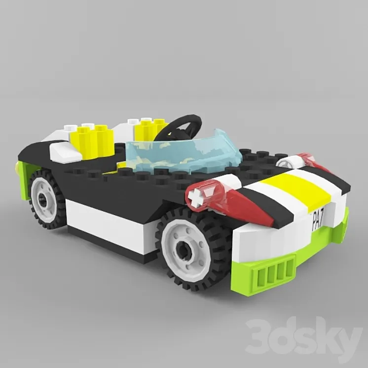 Lego Car Sunset Speeder 3DS Max