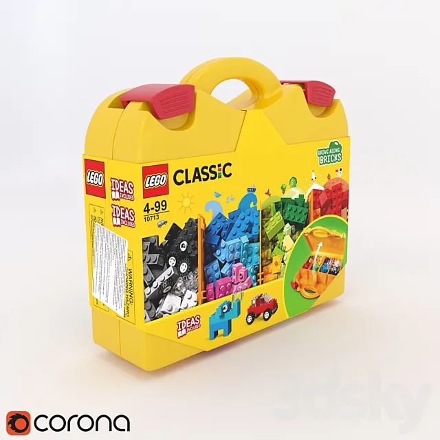 LEGO Classic Creative Suitcase | PACKED 3ds Max