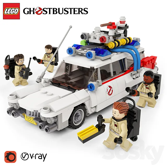 LEGO Ghostbusters №21108 3ds Max