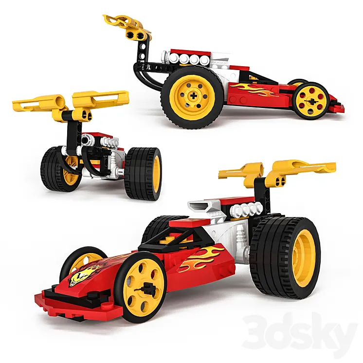 Lego Racers Action Wheelie 3DS Max