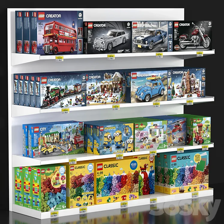 Lego Showcase 3DS Max Model